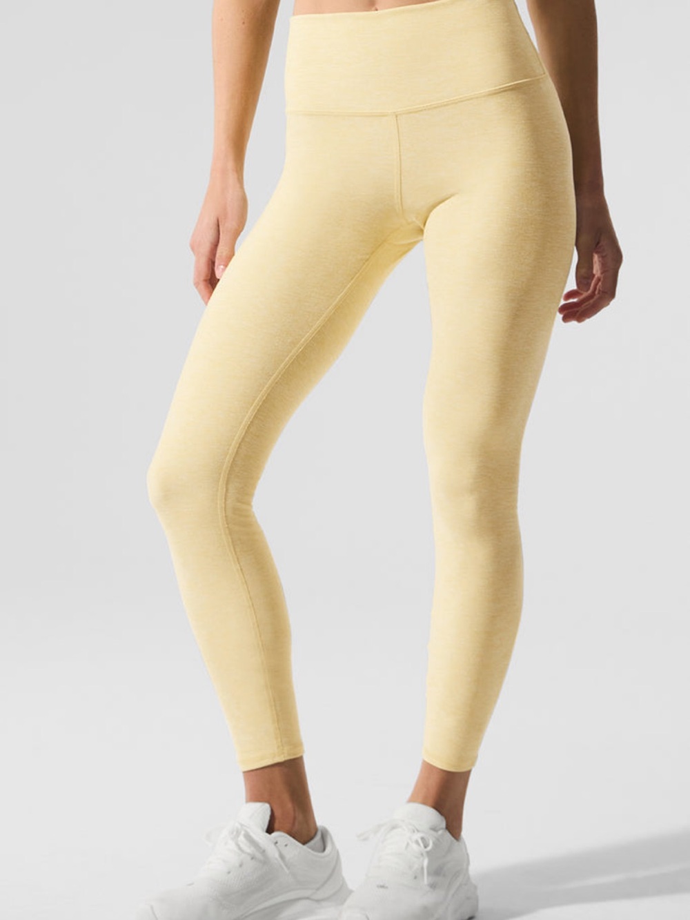 ALO Yoga Pale Yellow High-Waist Leggings
